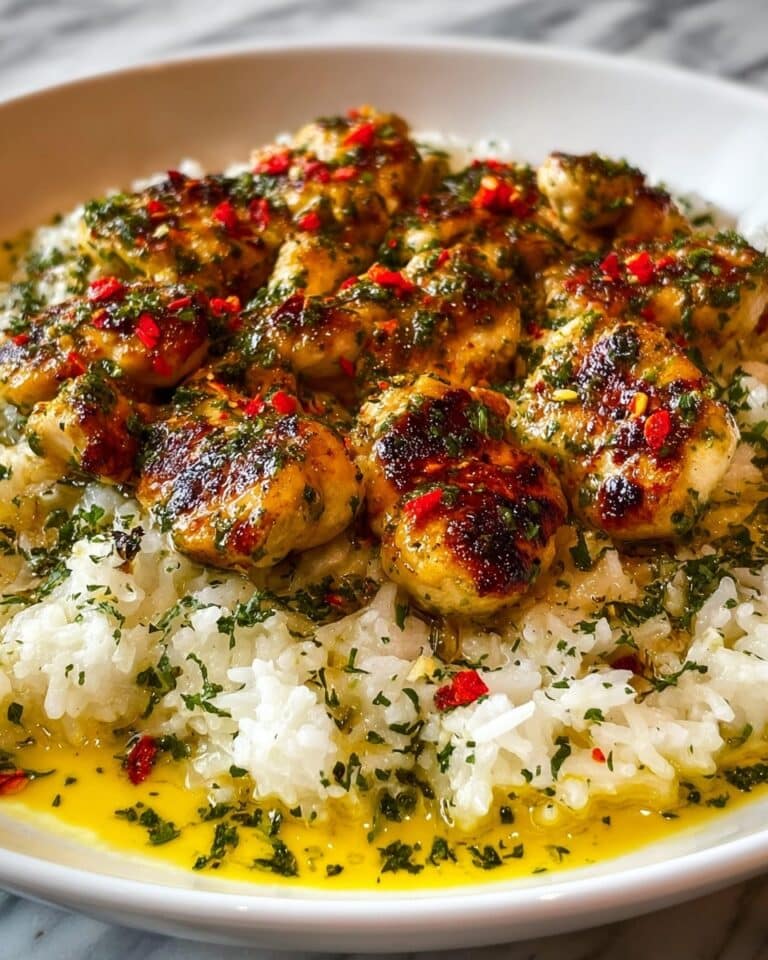 Chicken Scampi with Creamy Garlic Parmesan Rice Recipe