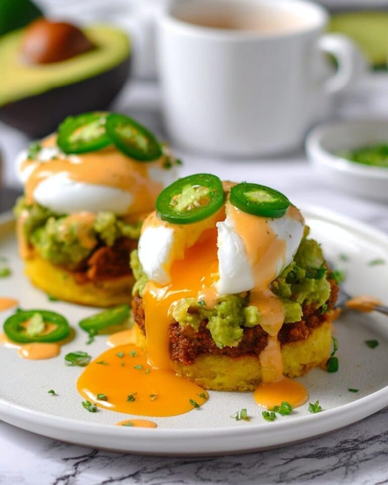 Mexican Eggs Benedict with Butternut Squash, Chorizo, and Chipotle Hollandaise Recipe