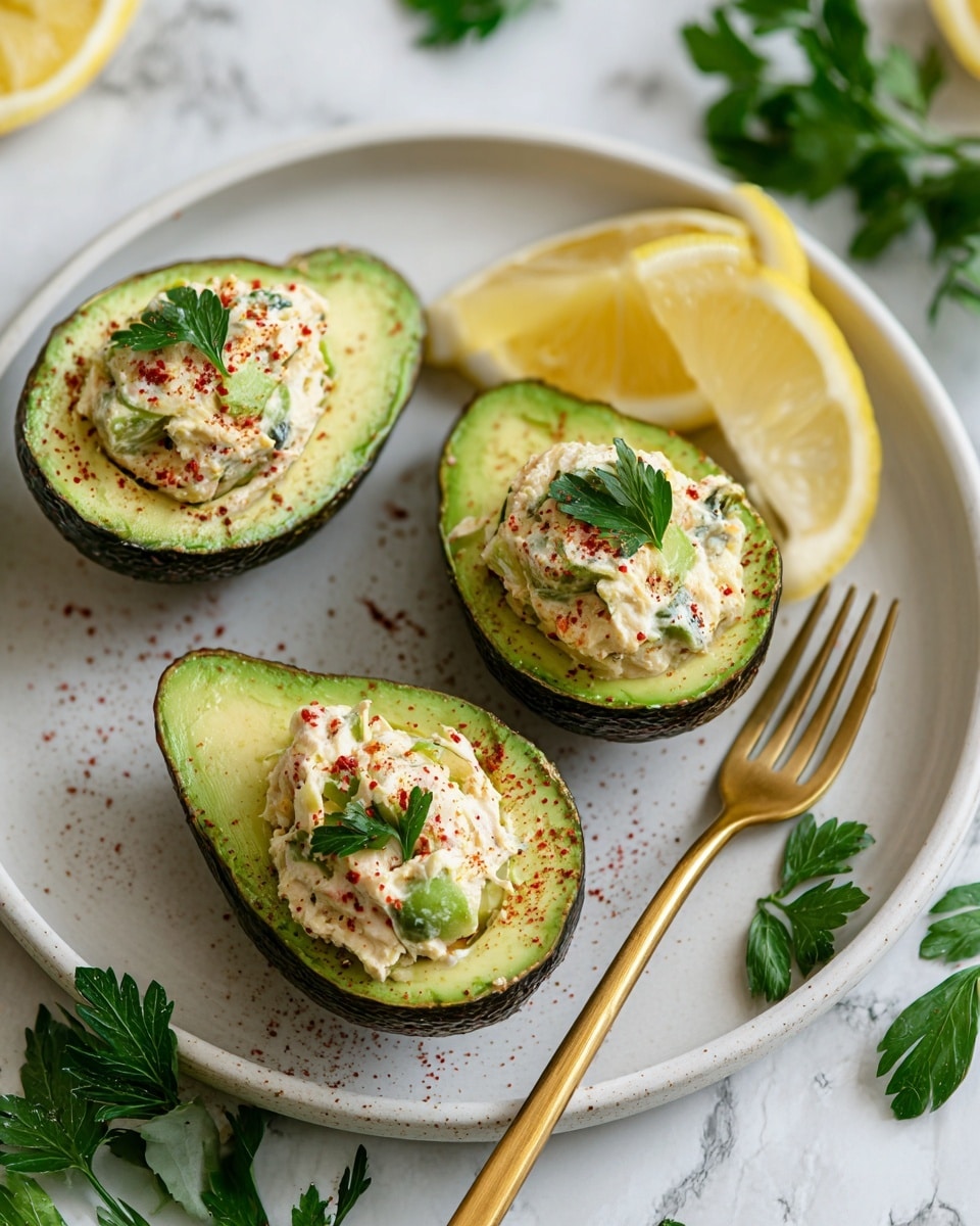 Healthy Crab Salad Stuffed Avocados Recipe