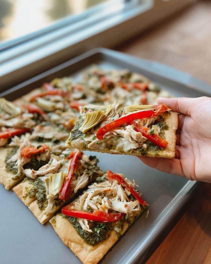 Chicken Pesto Flatbread Recipe