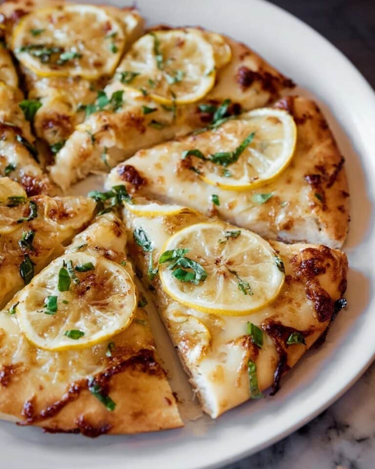 Lemon Pizza with Fresh Mozzarella, Parmesan, and Basil Recipe