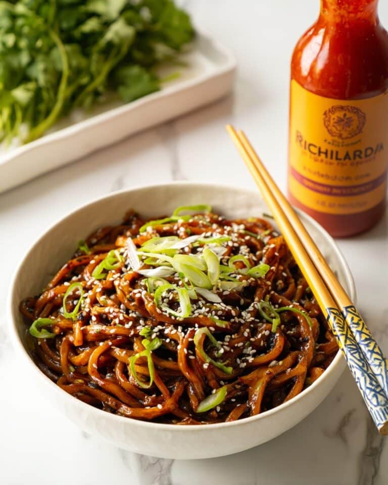 Sriracha Chili Garlic Oil Noodles Recipe