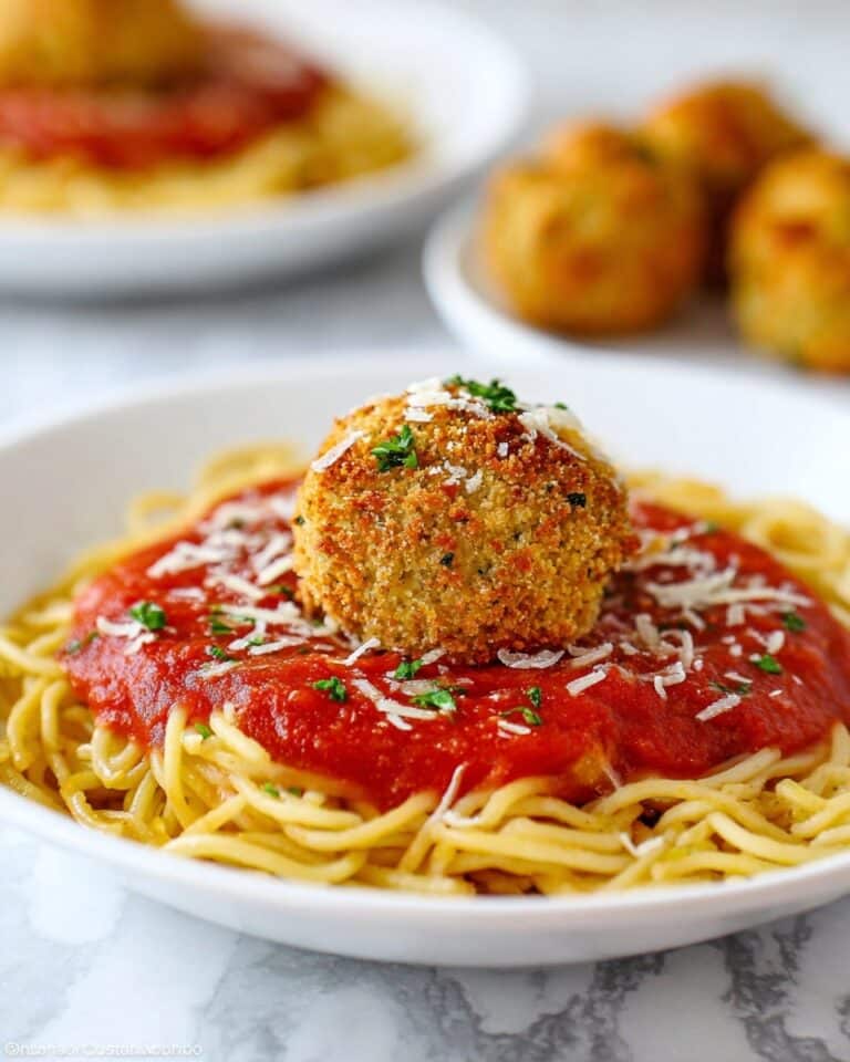 Chicken Parmesan Stuffed Meatballs Recipe