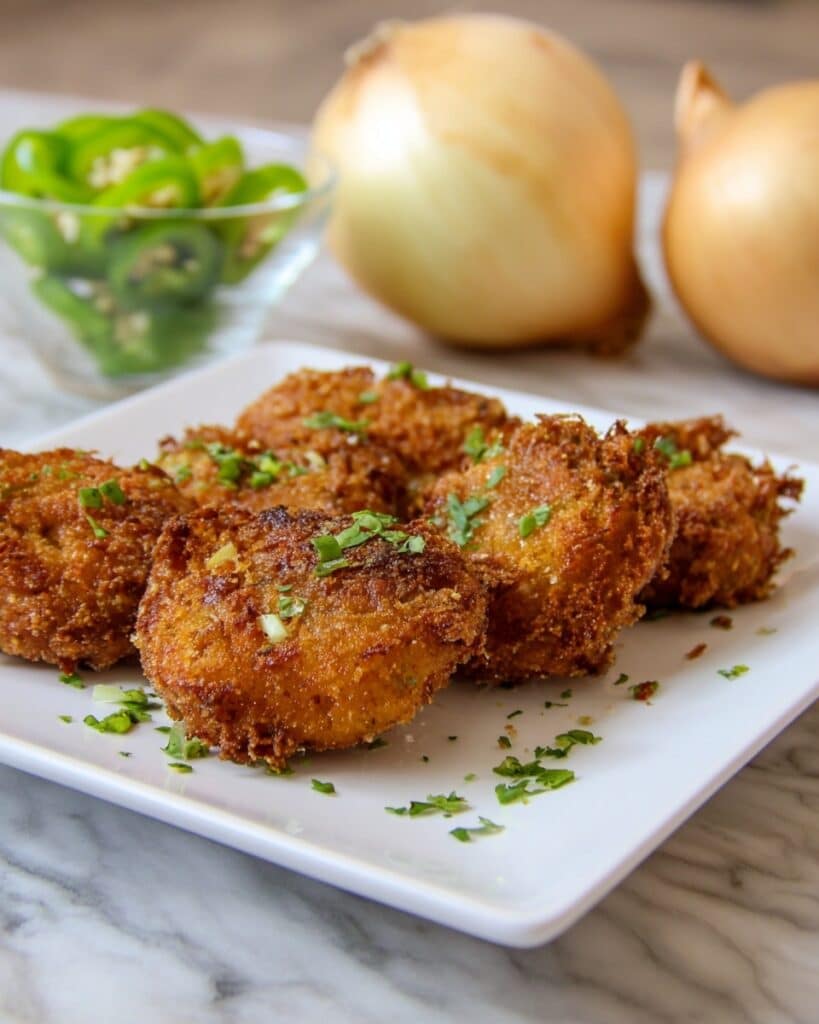 Jalapeño Popper Stuffed Onion Rings Recipe