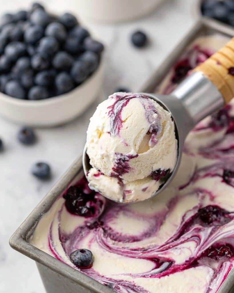 Blueberry Cheesecake Ice Cream Recipe
