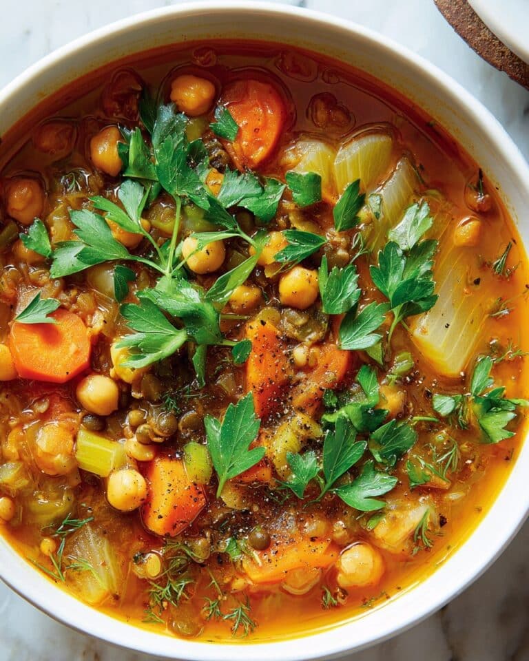 Harira: Traditional Moroccan Lentil and Chickpea Soup Recipe