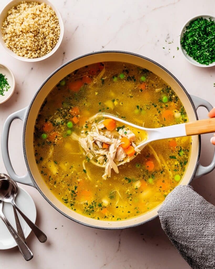 Anti-Inflammatory Chicken Soup with Quinoa Recipe