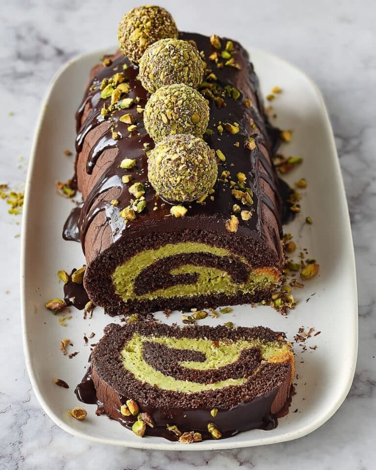 Dubai Chocolate Roll Cake Recipe