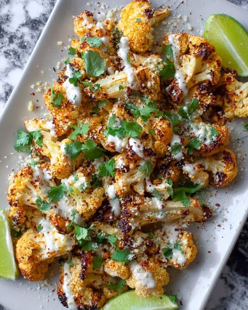 Mexican Street Style Grilled Cauliflower Recipe