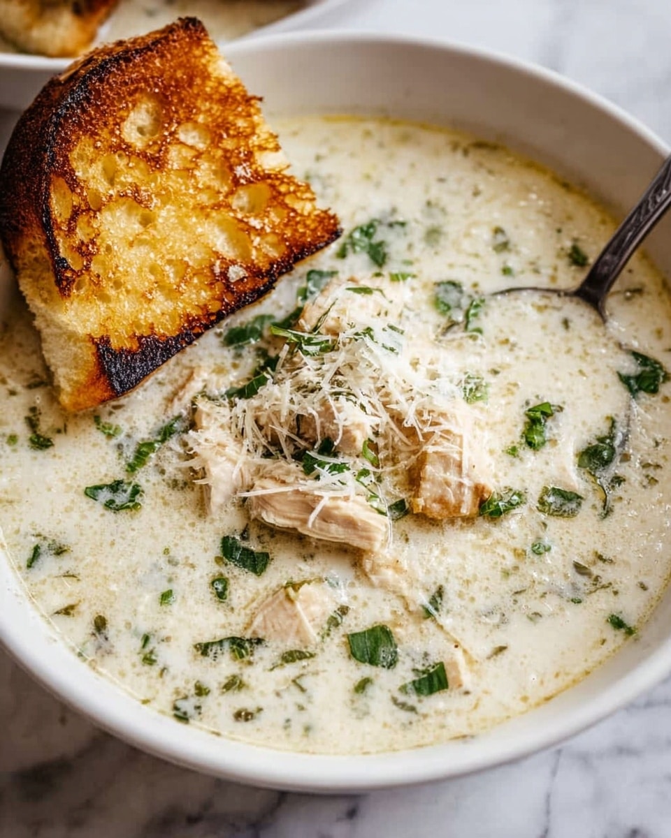 Garlic Parmesan Chicken Soup Recipe