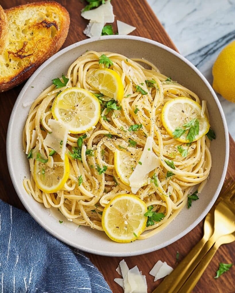 Linguine with Lemon Butter Sauce Recipe