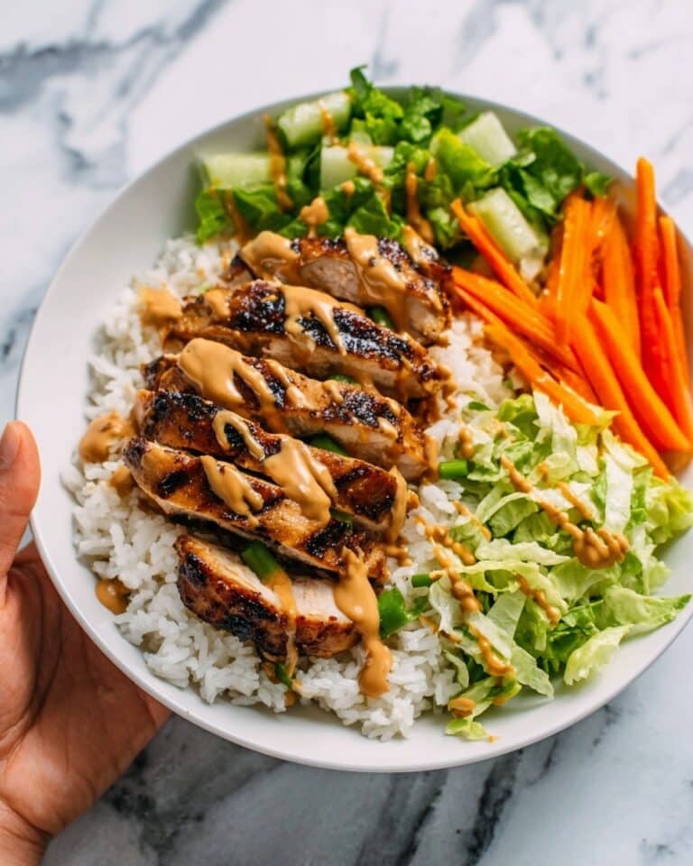 Thai Peanut Chicken Bowls Recipe