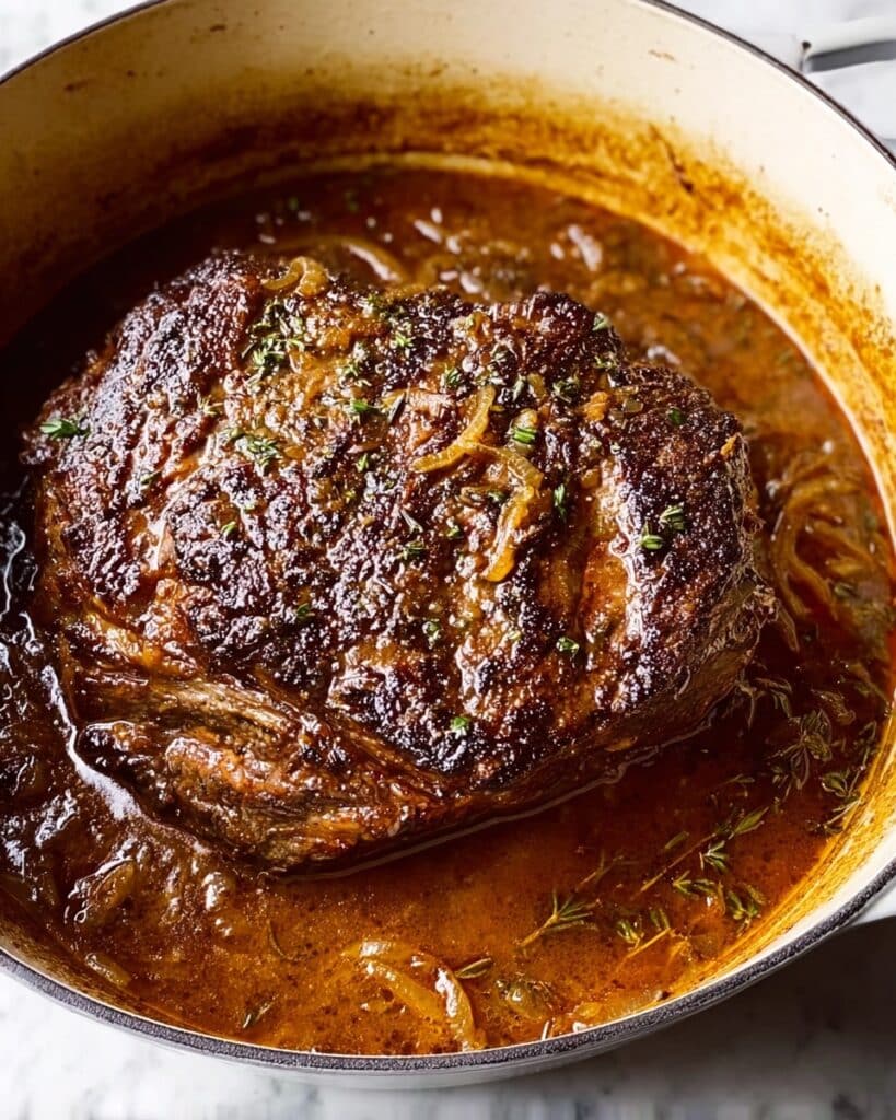 Comforting French Onion Pot Roast Recipe