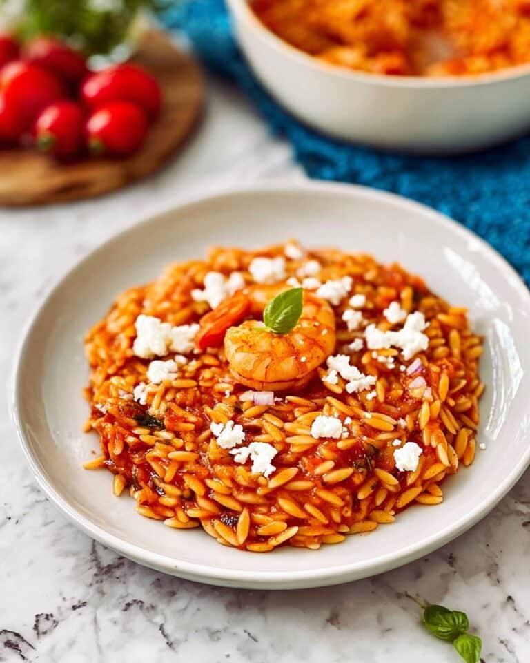 Greek Kritharoto with Shrimp and Feta Recipe