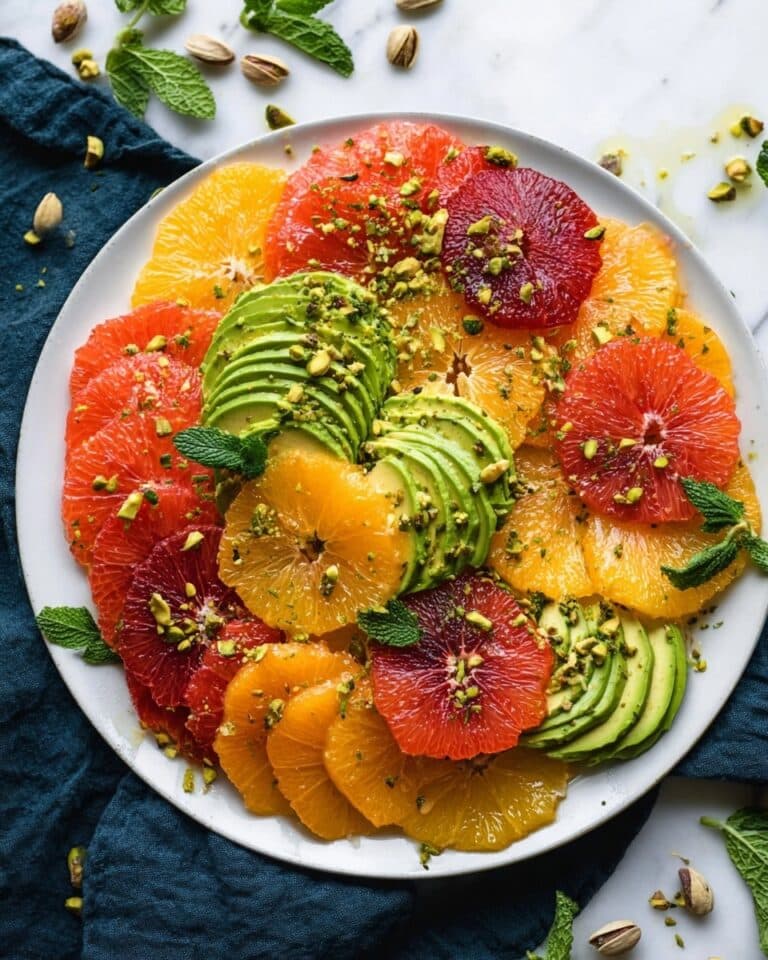 Citrus Avocado Salad with Pistachios and Mint Recipe