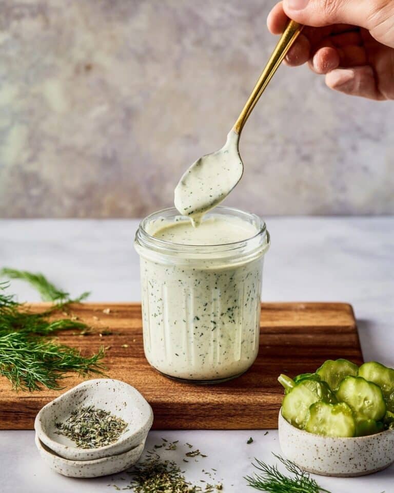 Healthy Dill Pickle Cottage Cheese Ranch Recipe