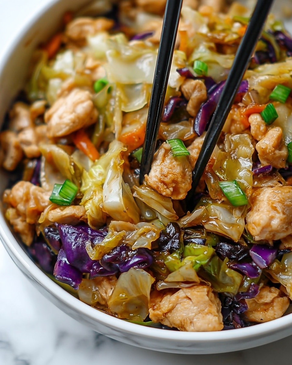 Egg Roll Bowls with Chicken and Cabbage Recipe