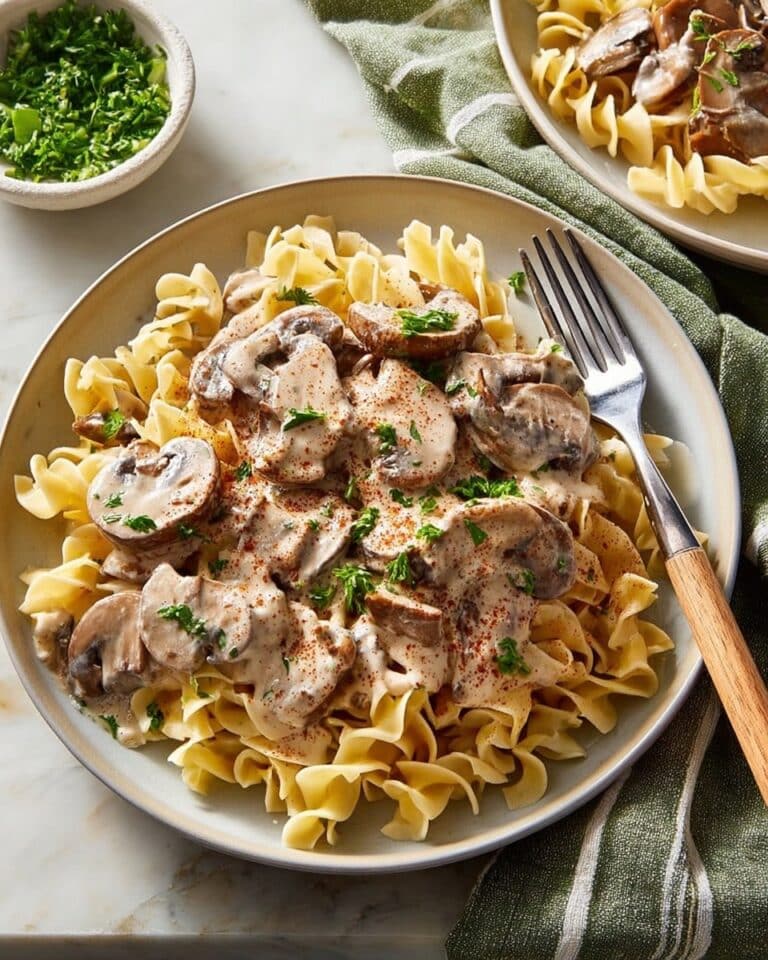Easy Mushroom Stroganoff Recipe