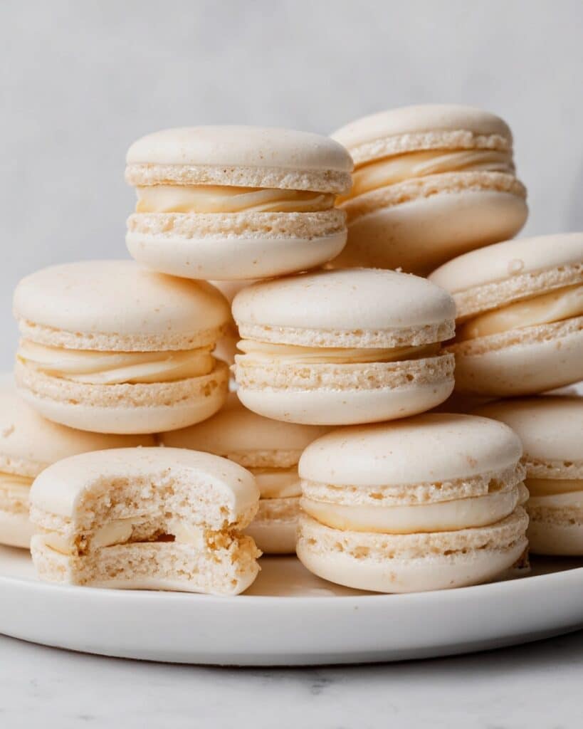 Vanilla Bean Macarons with Cream Cheese Filling Recipe