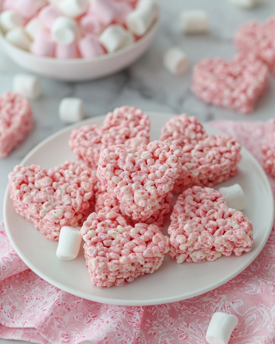 Easy Strawberry Rice Krispie Treat Hearts Recipe