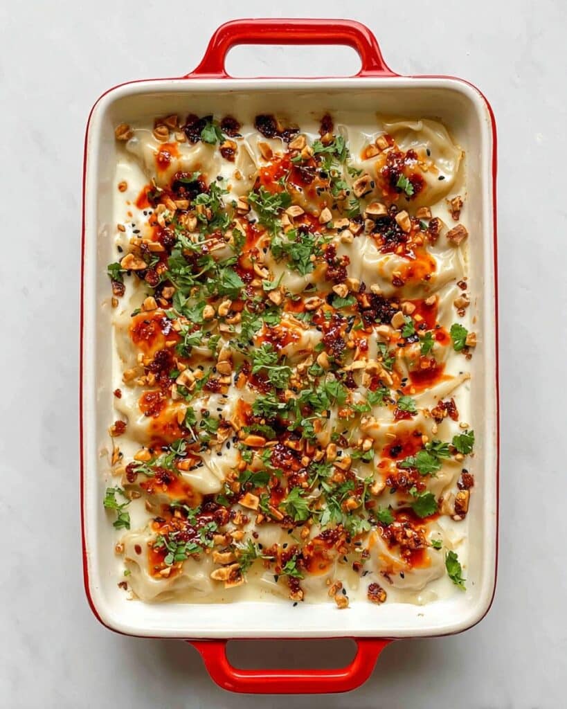 Viral Dumpling Lasagna Recipe