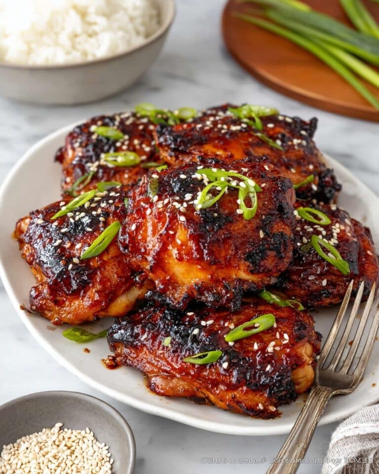 Sticky Maple Soy Chicken Thighs Recipe