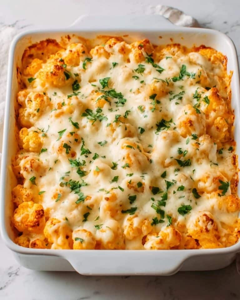 Creamy Buffalo Chicken Cauliflower Casserole Recipe